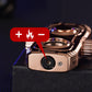Dual-Flame Refillable Butane Lighter with Visible Gas Chamber