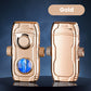Dual-Flame Refillable Butane Lighter with Visible Gas Chamber