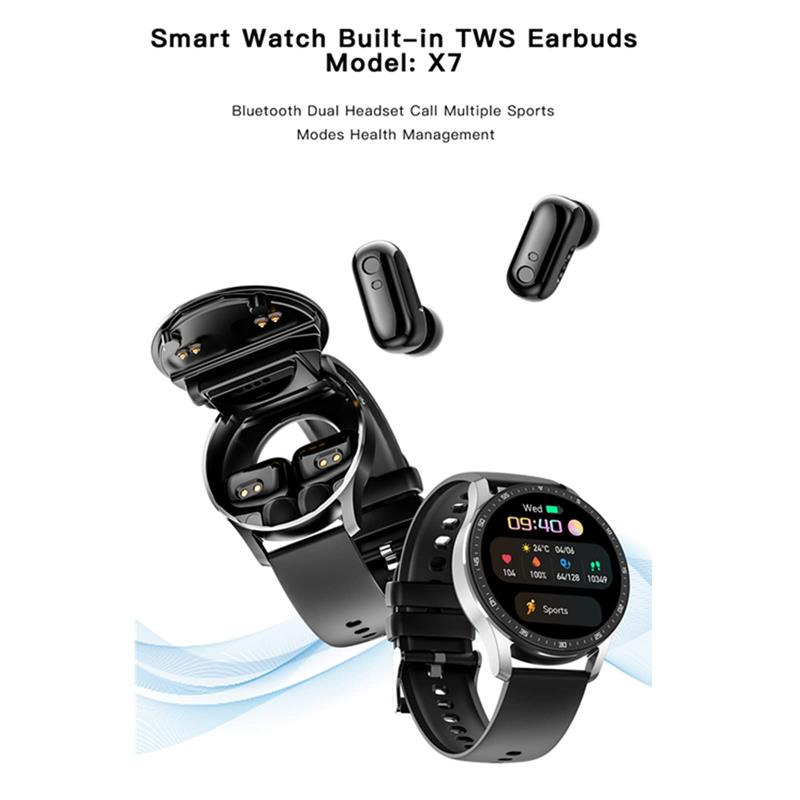 ⌚ 49% OFF NOW! 🎧 2-in-1 Smartwatch with Wireless Earbuds – Music, Calls & Fitness All in One 📱