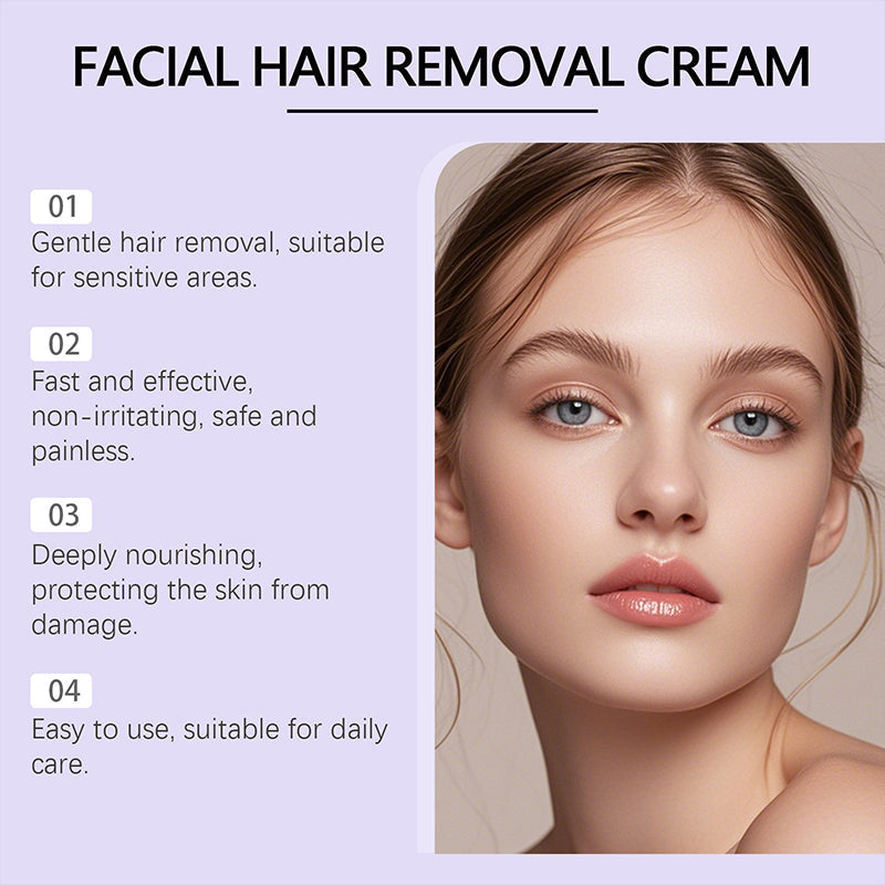🔥Gentle and Painless Facial Hair Removal Cream