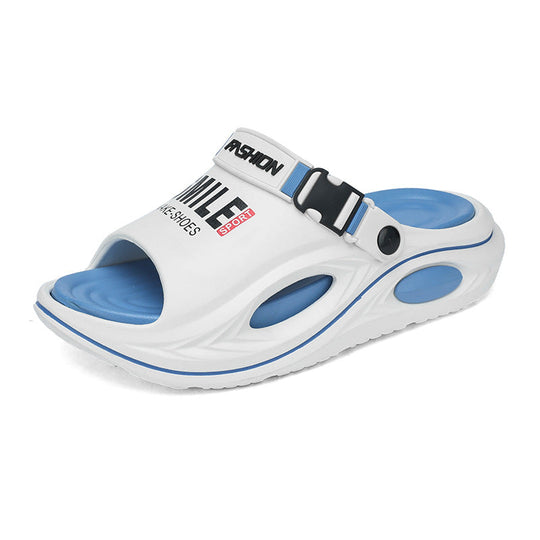 Men’s Sport Buckle Platform Slide Sandals