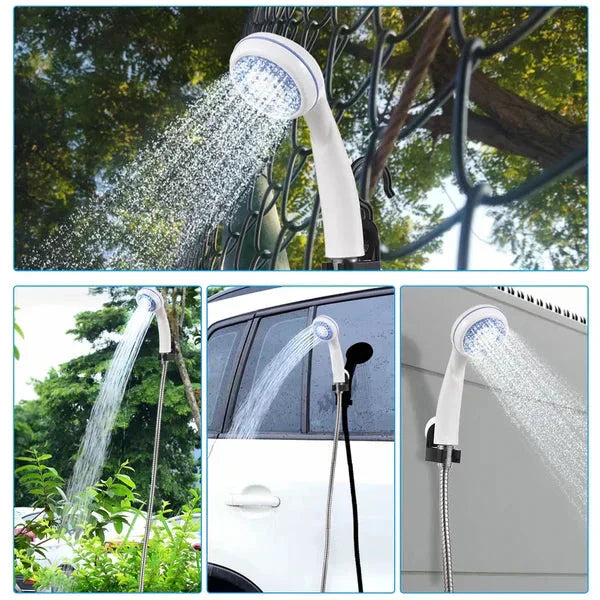 🚿Stay Fresh Outdoors✨Portable Camping Shower with Adjustable Flow – For Easy & Convenient Outdoor Cleaning!