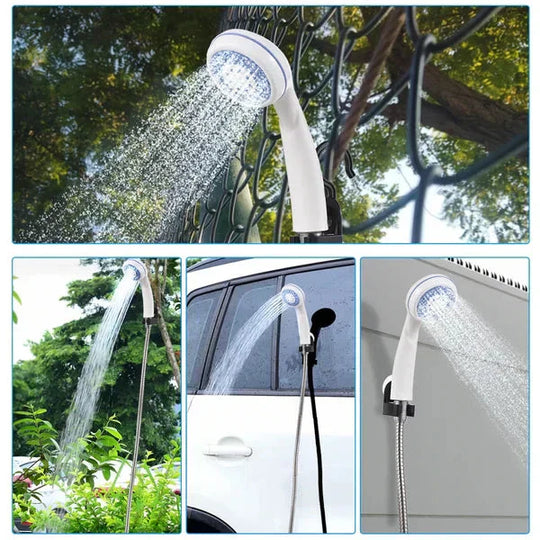 🚿Stay Fresh Outdoors✨Portable Camping Shower with Adjustable Flow – For Easy & Convenient Outdoor Cleaning!
