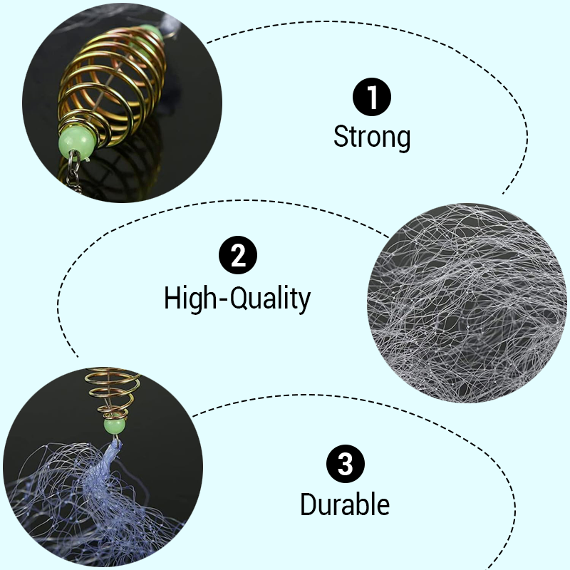 🔥Venda en grandes cantidades de 2025🔥Rede de enmalle con trampa de cebo de resorte
