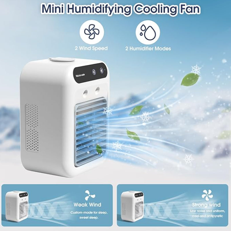 ❄️Limited Offer 50% OFF ❄️ Mini Portable Air Conditioner with Cooling and Humidification Function
