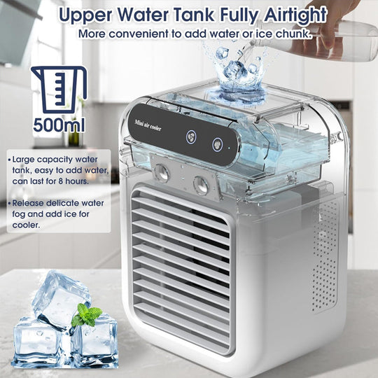❄️Limited Offer 50% OFF ❄️ Mini Portable Air Conditioner with Cooling and Humidification Function