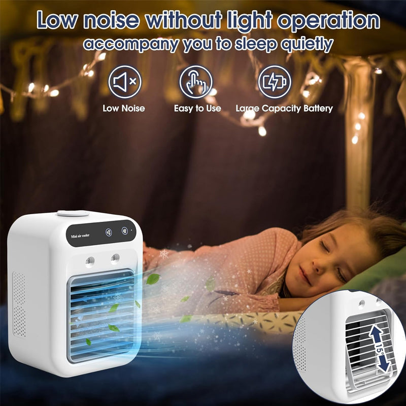 ❄️Limited Offer 50% OFF ❄️ Mini Portable Air Conditioner with Cooling and Humidification Function