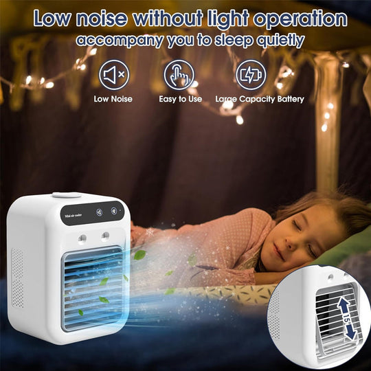 ❄️Limited Offer 50% OFF ❄️ Mini Portable Air Conditioner with Cooling and Humidification Function