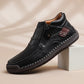 ⏰Limited Time Sale 50% OFF-Men’s Handmade Premium Leather Slip-On Driving Boots – Wide Toe, Arch Support, Waterproof, Pressure Relief, Non-Slip Sole for Casual, Travel & Outdoor