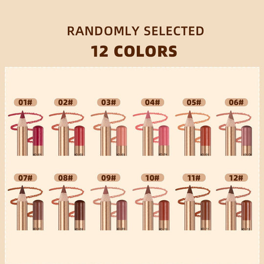 👄 BUY 2 GET 1 FREE! 💄 12-Color Smudge-Proof Lip Liner Pencil Set – Long-lasting, creamy & waterproof – perfect for everyday wear or pro makeup 🎨