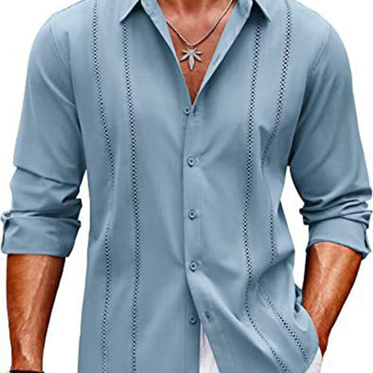 Men's single colour long sleeve top