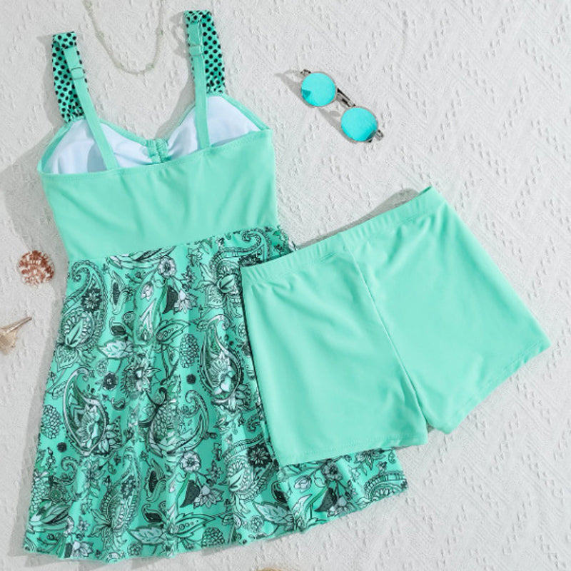 👙 60% OFF NOW! ⛱️ Strap Top & Fitted Swim Shorts Separable Swimsuit – Mix & Match, Quick-Dry & UPF 50+ 🌊