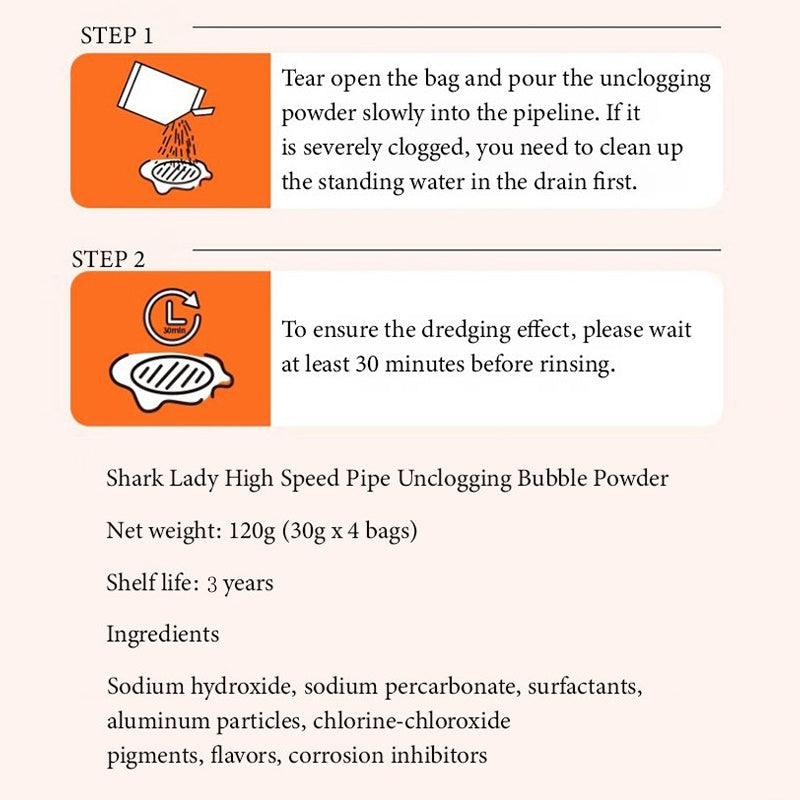 🥰2025 New Hot Sale - 50% OFF✨Multi-Use Powerful Anti-Clog Drain Cleaner Powder