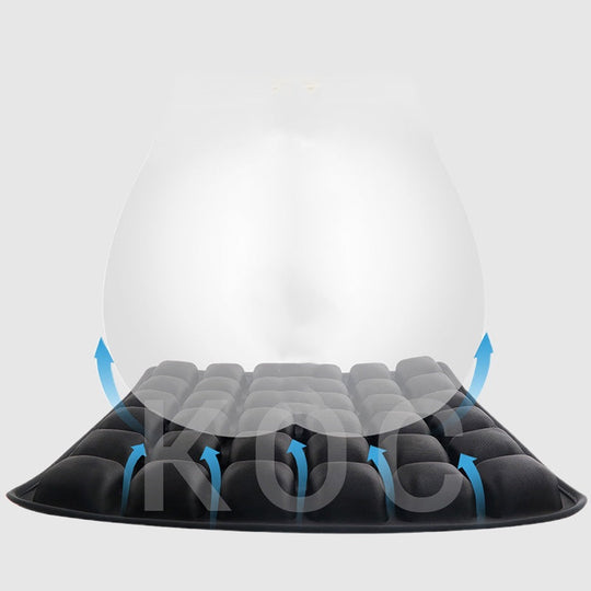 Bärbar kontorstryck lättnad uppblåsbar sittdyna