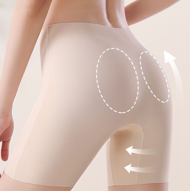 🏆 High-waisted women's silk satin underwear with tummy control and hip-lifting effect 👑🌿