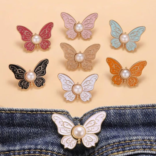 🌸🦋 BUY 1 GET 1 FREE 🎁💜 Removable Butterfly Waist Adjustment Buckle – No‑Tool, Adjustable Fit for Jeans, Skirts & Dresses, Creates Hourglass Shape ✨👗💃