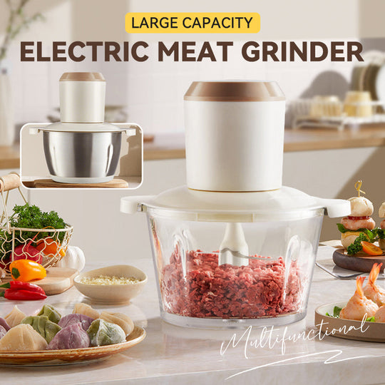 🔈🔈Sconto del 60%🥬Tritacarne elettrico di grande capacità🔥Potenziamento di 300 W + grande capacità di 2,5 litri
