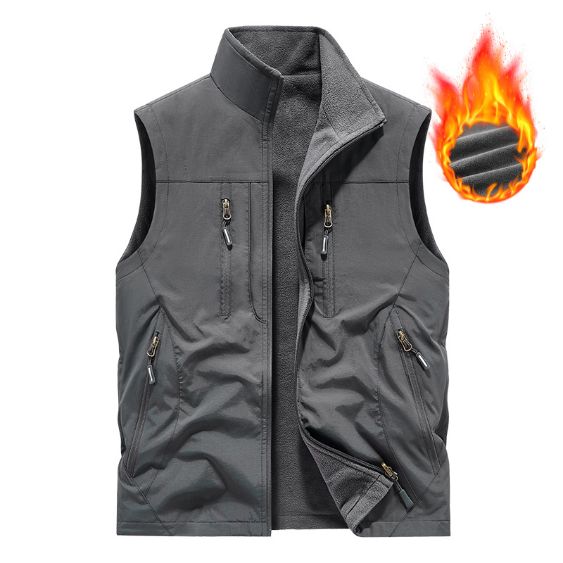 ⏰Limited Time Sale 49% OFF🔥🧥Men's Oversized Sleeveless Vest Jacket With Pockets