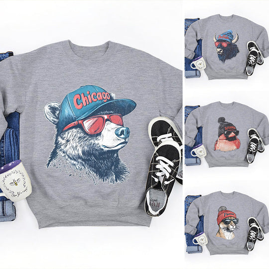 🔥✨Unisex Spirit Animal Football Graphic Sports Pullover Sweatshirts