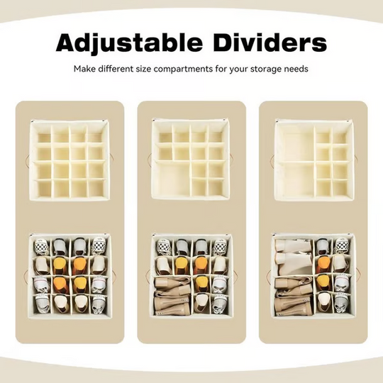 ⏰🔥LIMITED TIME 49% OFF! 👟 Fabric Shoe Organizer Storage Box – Foldable, Large Capacity, Dustproof & Breathable for Closet & Bedroom 🧺✨