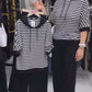 Women's Striped Top & Solid Pants Set ✨🩱 – Chic Striped-Solid Combo, Soft Fabric, Perfect for Casual Hangouts & Weekends