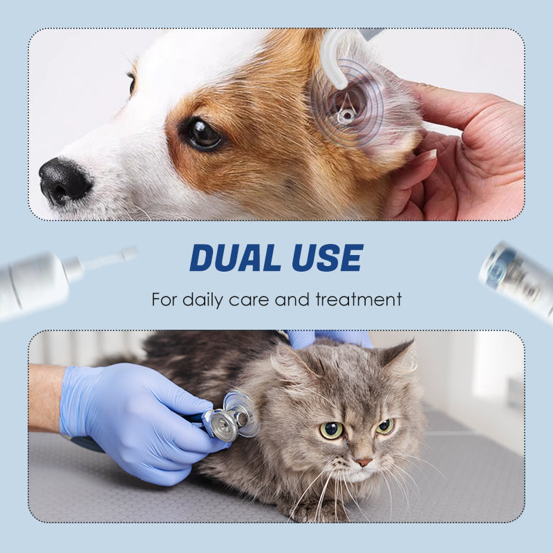 Öronkvalster hos husdjur & Bakterievård & Ren lösning