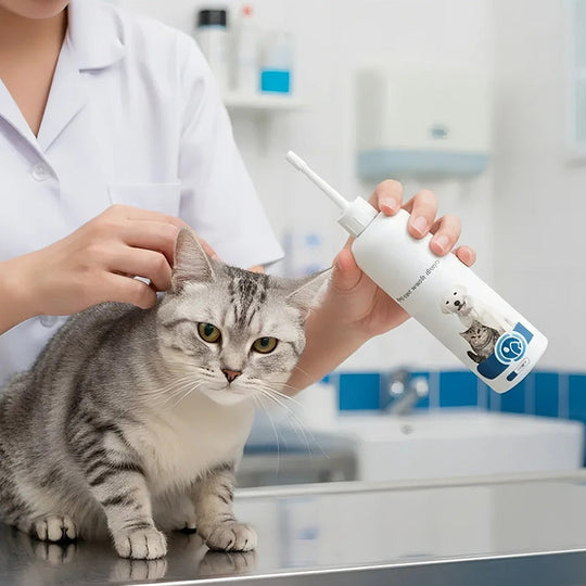 Öronkvalster hos husdjur & Bakterievård & Ren lösning