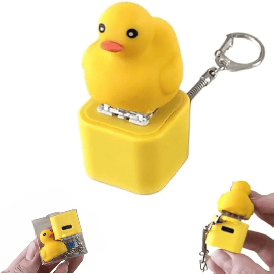 🔥HOT SALE-UP TO 50% Off🐸Frog Croaking Fidget Toy - Rechargeable Frog Croaking Keychain, Frog Croaking Stress Reliever with Colorful Lights, Fun & Portable Anxiety Relief Toy