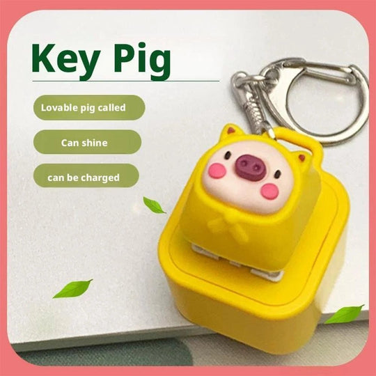 🔥HOT SALE-UP TO 50% Off🐸Frog Croaking Fidget Toy - Rechargeable Frog Croaking Keychain, Frog Croaking Stress Reliever with Colorful Lights, Fun & Portable Anxiety Relief Toy