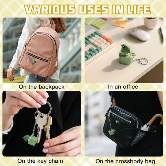 🔥HOT SALE-UP TO 50% Off🐸Frog Croaking Fidget Toy - Rechargeable Frog Croaking Keychain, Frog Croaking Stress Reliever with Colorful Lights, Fun & Portable Anxiety Relief Toy