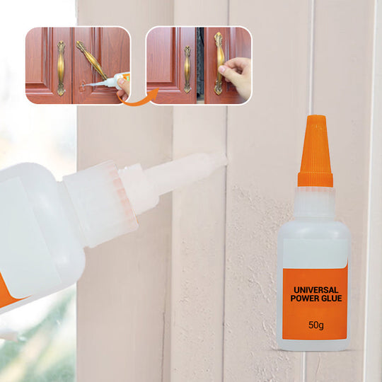 ⚡ BUY 1 GET 1 FREE! 🔌 Universal Power Glue - Instant Strong Bond for Metal/Wood/Plastic/Ceramic, Waterproof & Heat Resistant 🛠️✨