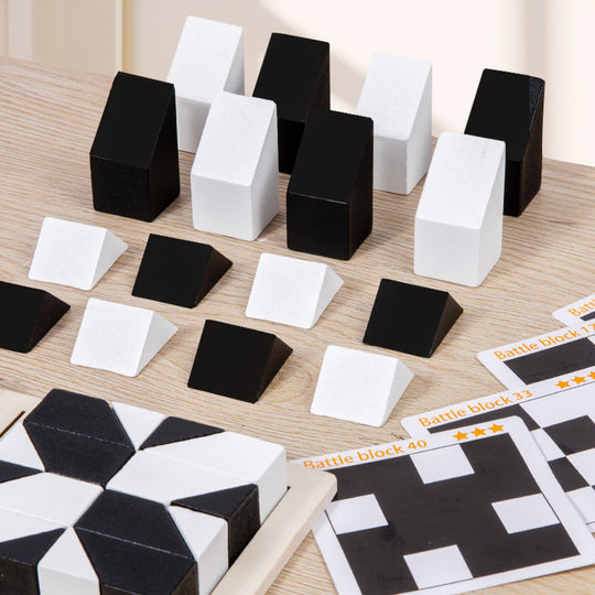 🧩Creative Black & White Block Puzzles Set for Kids