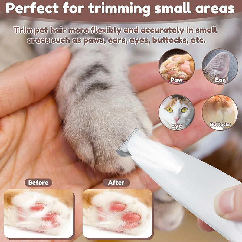 💗LAST DAY - PROMOTION💗✨Waterproof Rechargeable Pet Shaver with LED Light✨