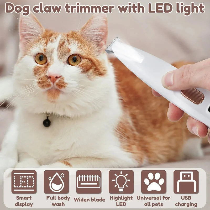 💗LAST DAY - PROMOTION💗✨Waterproof Rechargeable Pet Shaver with LED Light✨