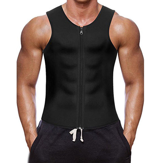 🎁 Hot Sale 49% OFF 🔥Men's Workout Zipper Body Shaper Tank Top