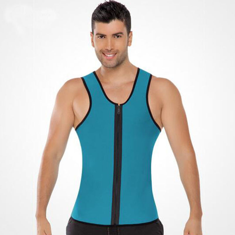 🎁 Hot Sale 49% OFF 🔥Men's Workout Zipper Body Shaper Tank Top
