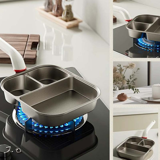 👩‍🍳Bestseller 2025🔥3-in-1 frying pan with three compartments🏆Limited stock available – buy now! 🔥