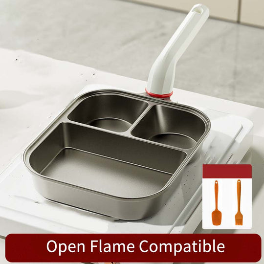 👩‍🍳Bestseller 2025🔥3-in-1 frying pan with three compartments🏆Limited stock available – buy now! 🔥
