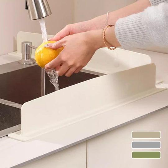 🛡️ BUY 2 GET 1 FREE! 🍽️ Silicone Sink Splash Guard - Flexible & Easy to Clean, Blocks Water and Detergent Splashes Perfectly 💦✨