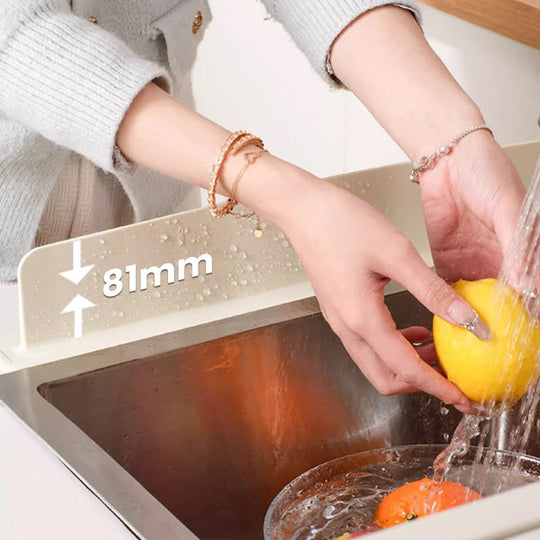 🛡️ BUY 2 GET 1 FREE! 🍽️ Silicone Sink Splash Guard - Flexible & Easy to Clean, Blocks Water and Detergent Splashes Perfectly 💦✨