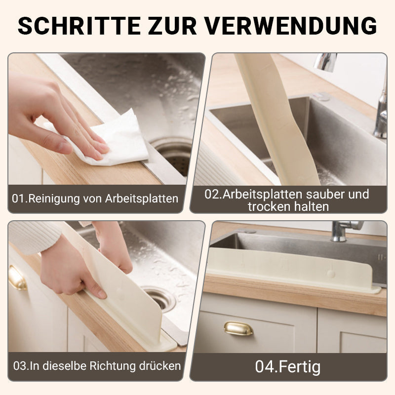 🛡️ BUY 2 GET 1 FREE! 🍽️ Silicone Sink Splash Guard - Flexible & Easy to Clean, Blocks Water and Detergent Splashes Perfectly 💦✨