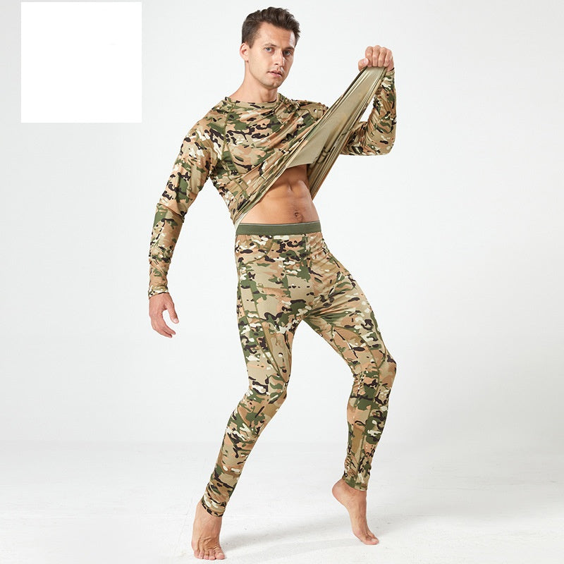 🔥Last Day Promotion 60% OFF-❄️🌧️Men's Camouflage Thermal Underwear & Pants Set