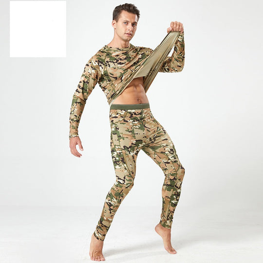 🔥Last Day Promotion 60% OFF-❄️🌧️Men's Camouflage Thermal Underwear & Pants Set