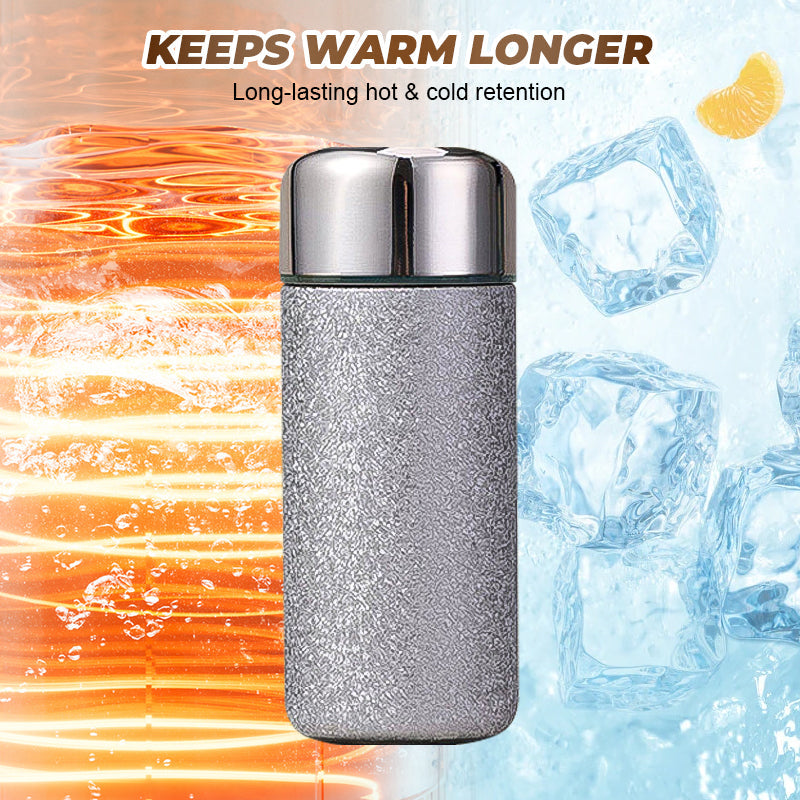 Bärbar titanbelagd isolerad vattenflaska