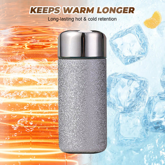 Bärbar titanbelagd isolerad vattenflaska