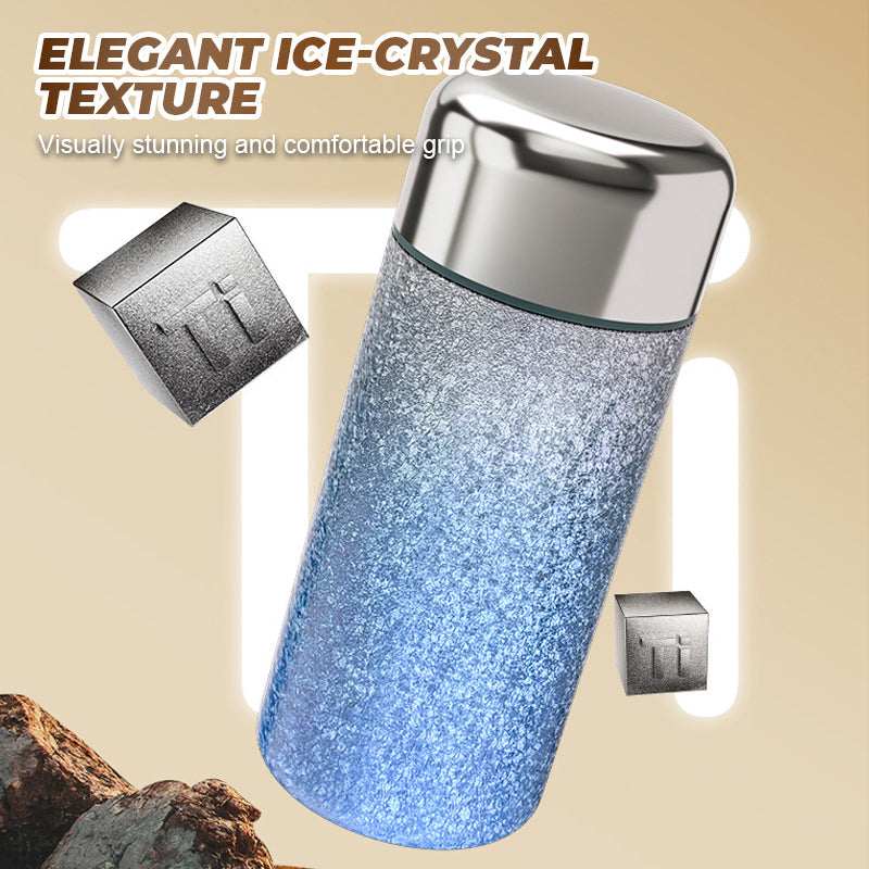 Bärbar titanbelagd isolerad vattenflaska