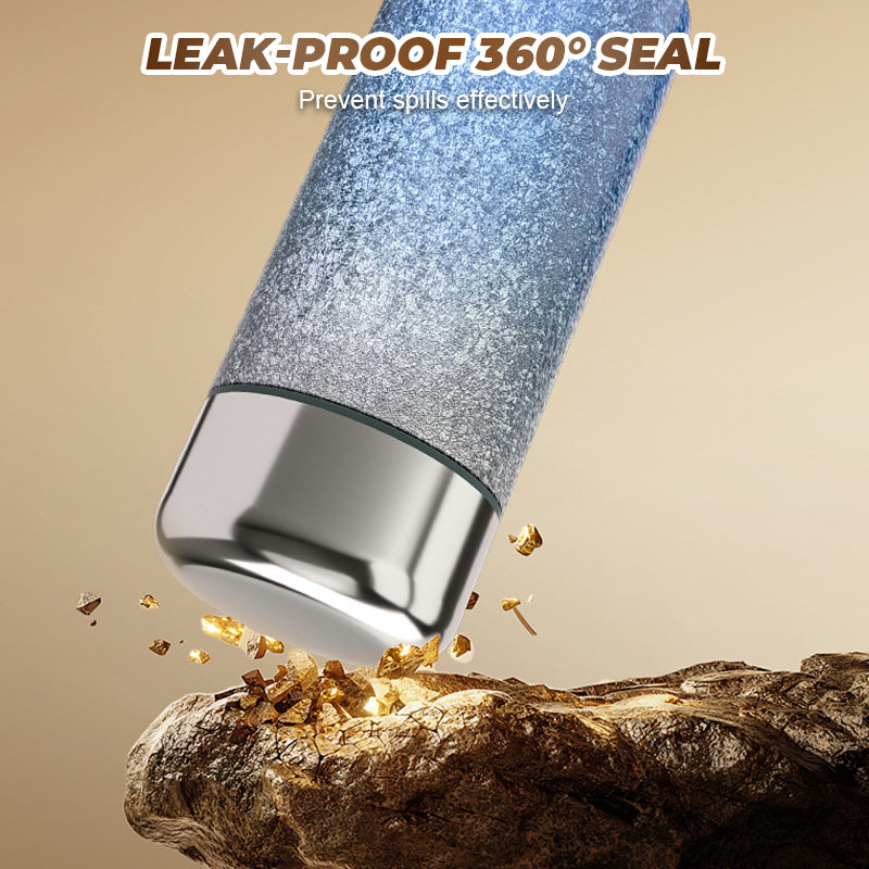 Bärbar titanbelagd isolerad vattenflaska