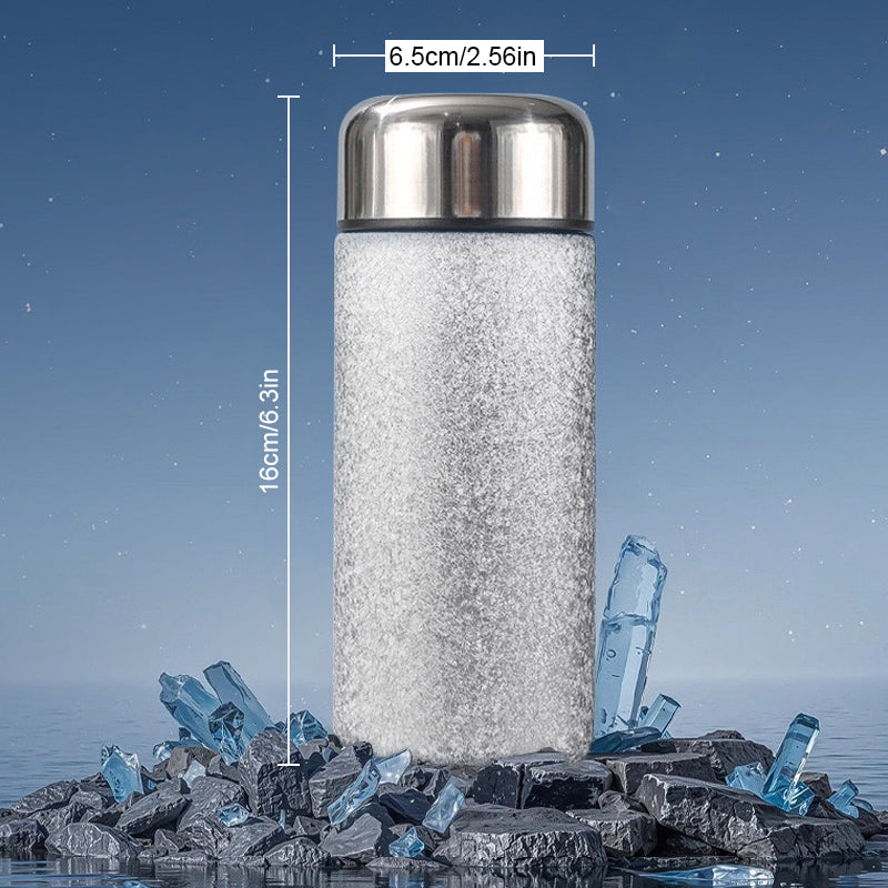 Bärbar titanbelagd isolerad vattenflaska
