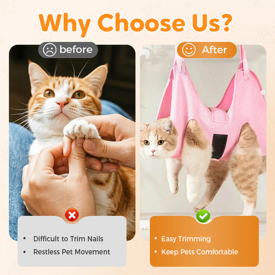 Hamaca de preparación de uñas para mascotas