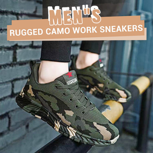 Men’s Rugged Camo Work Sneakers